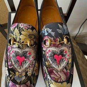 Gucci embroidered men’s loafers